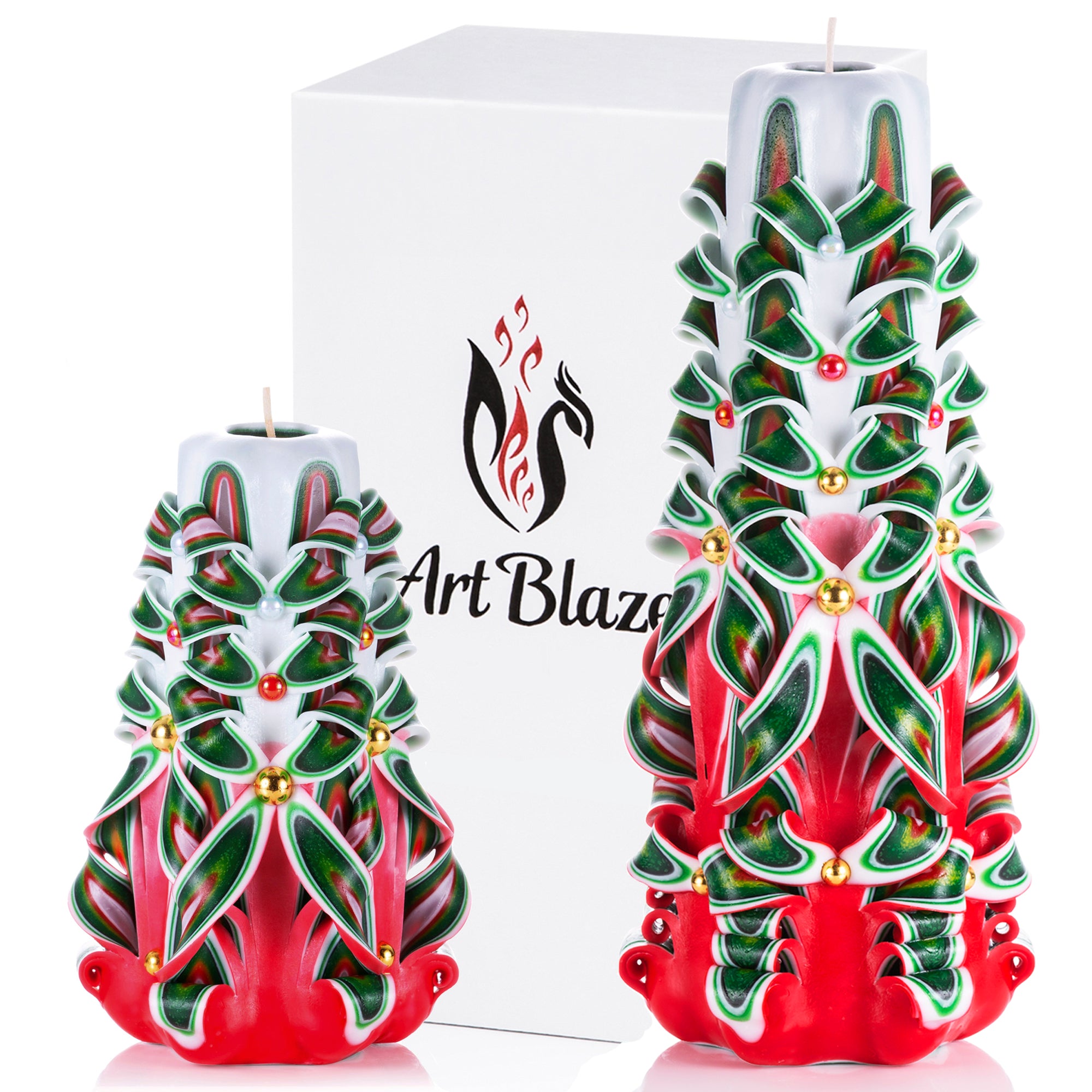 Set of carved candles "Festive Cocktail"