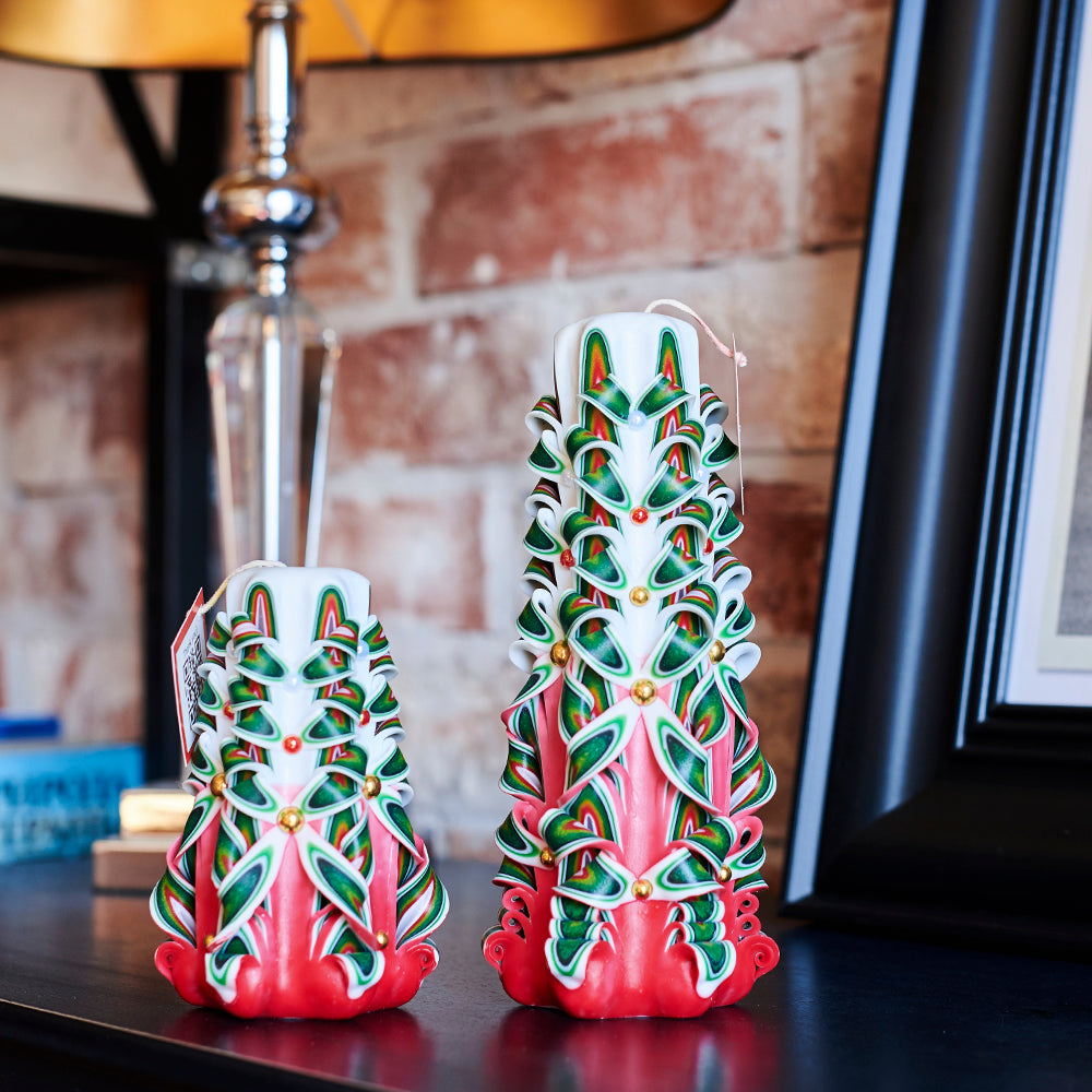 Set of carved candles "Festive Cocktail"