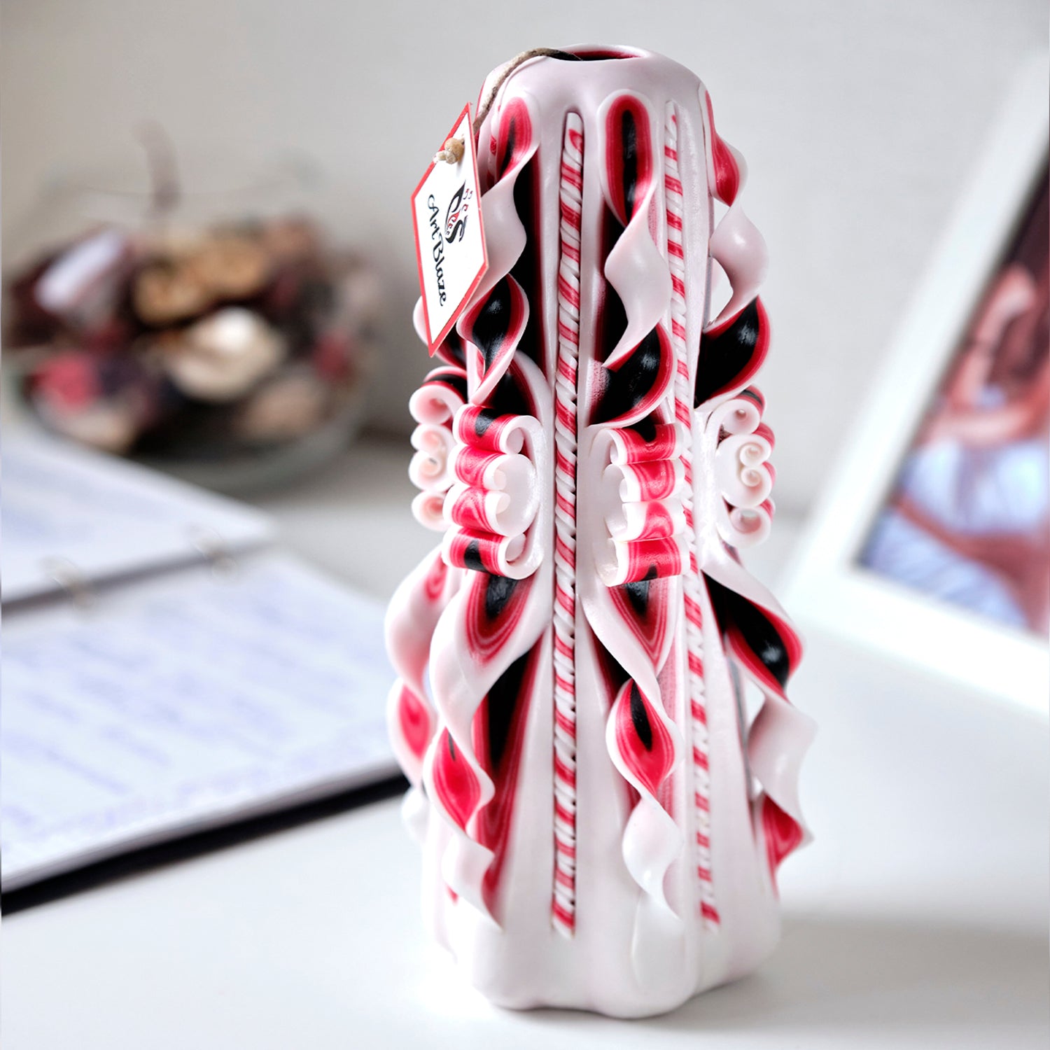 Carved candle "Eastern Tale" large