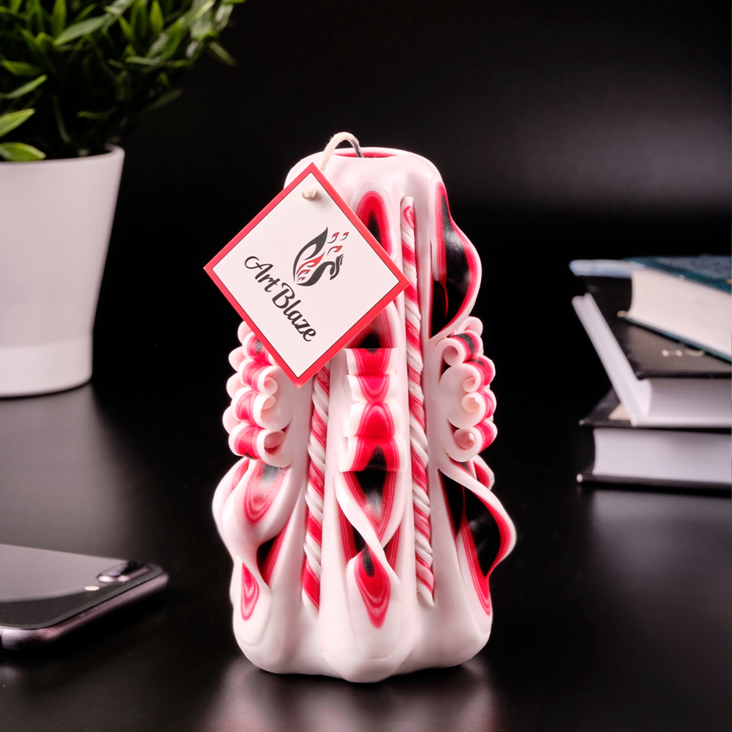 Carved candle "Eastern Tale" small