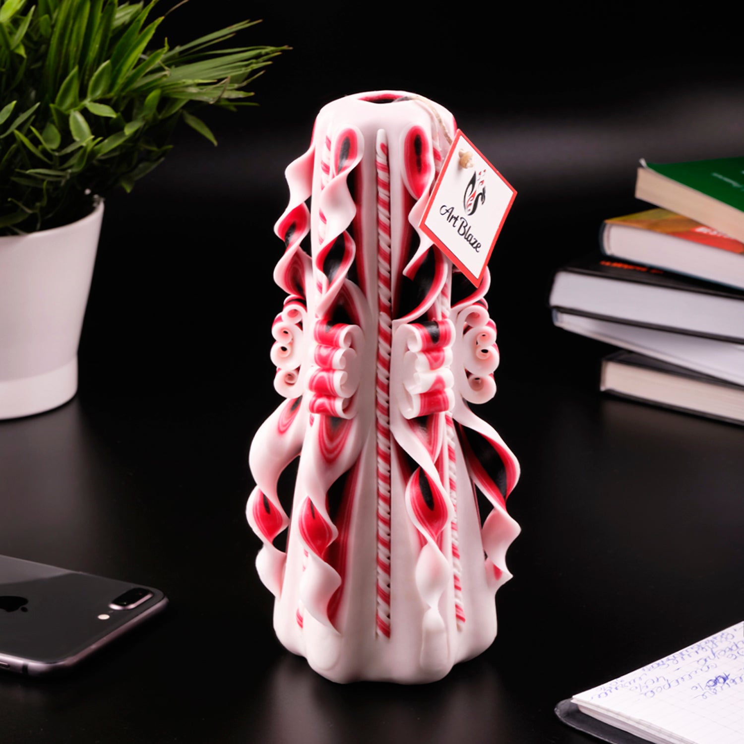 Carved candle "Eastern Tale" large