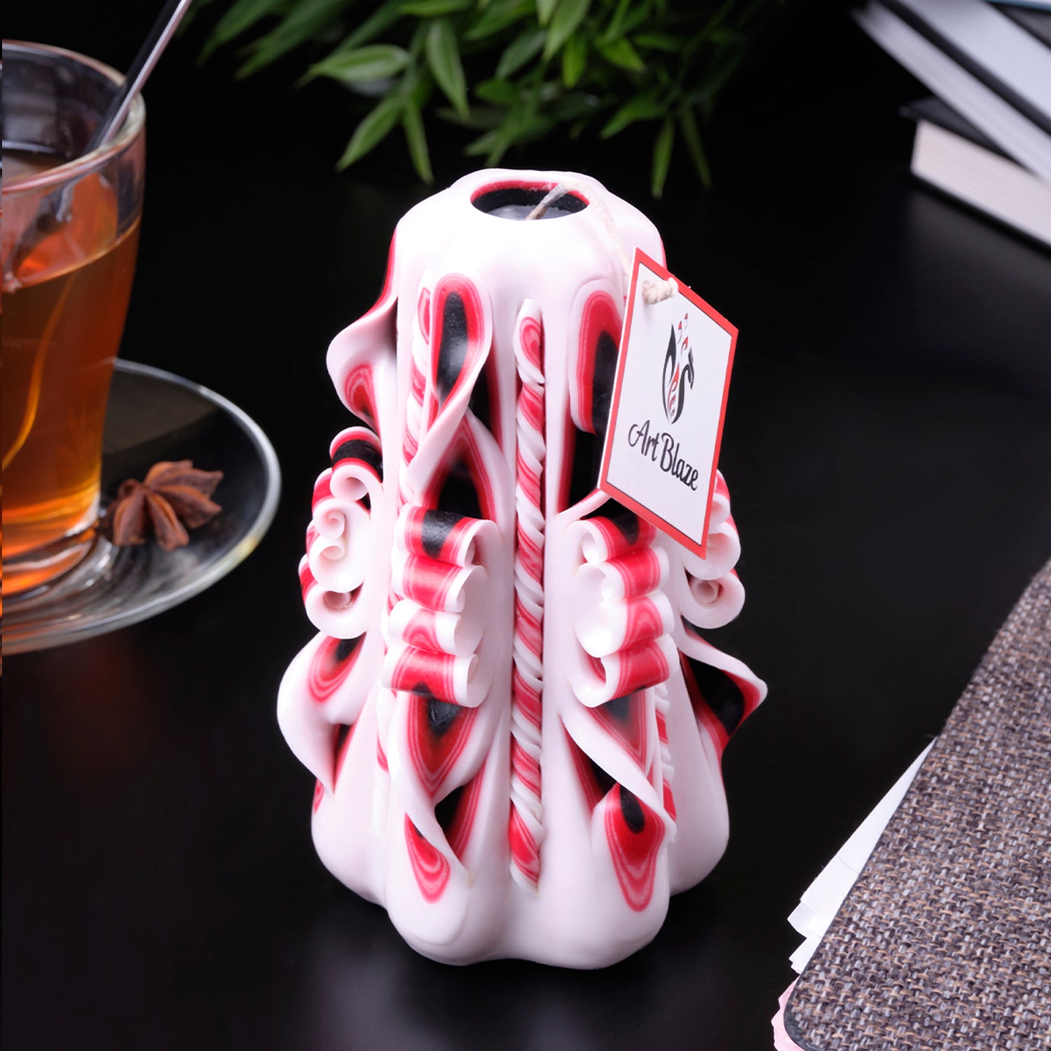 Carved candle "Eastern Tale" small