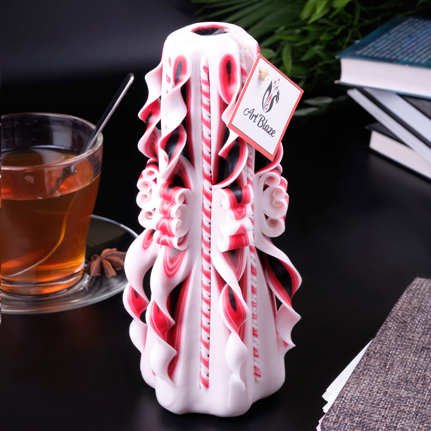 Carved candle "Eastern Tale" large