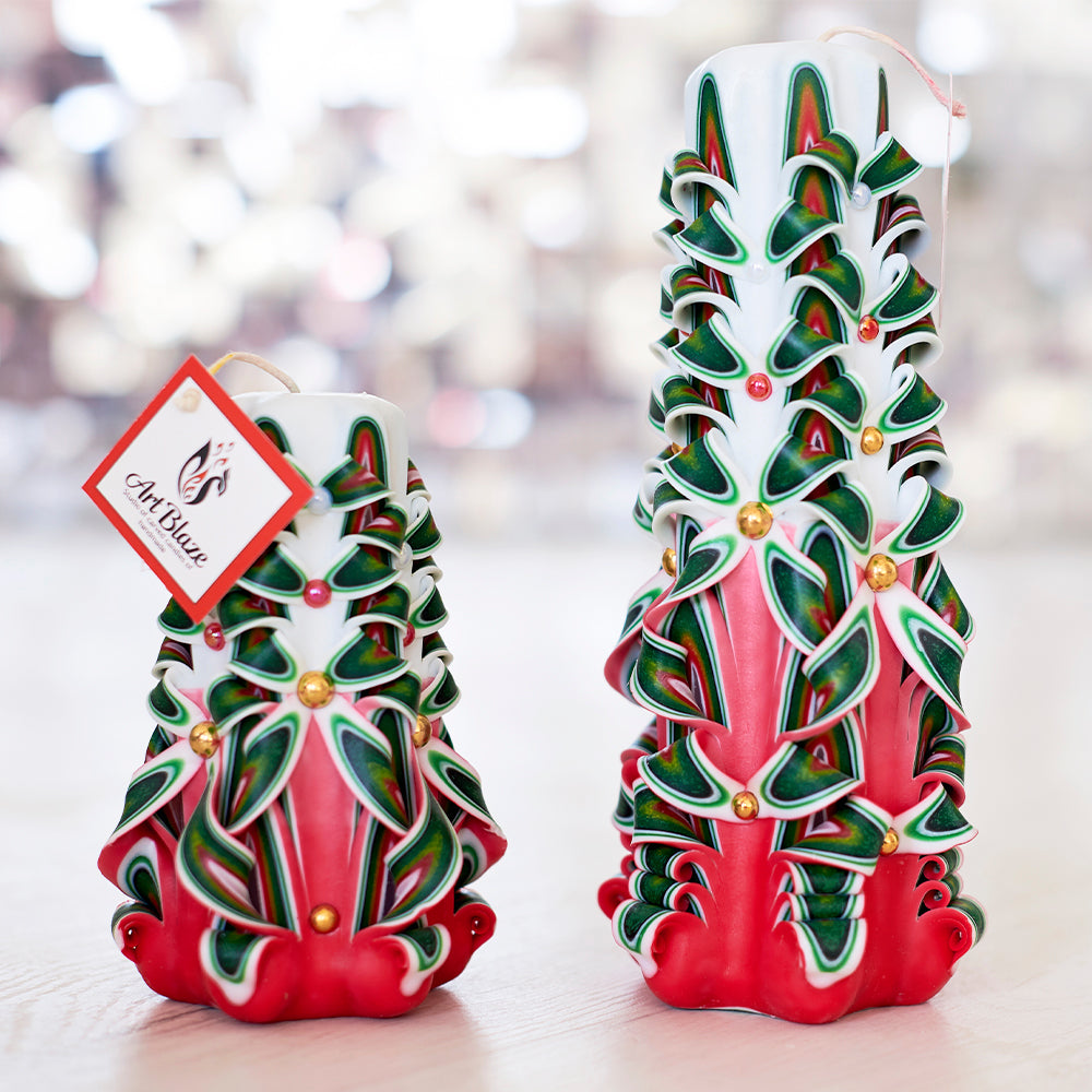 Set of carved candles "Festive Cocktail"