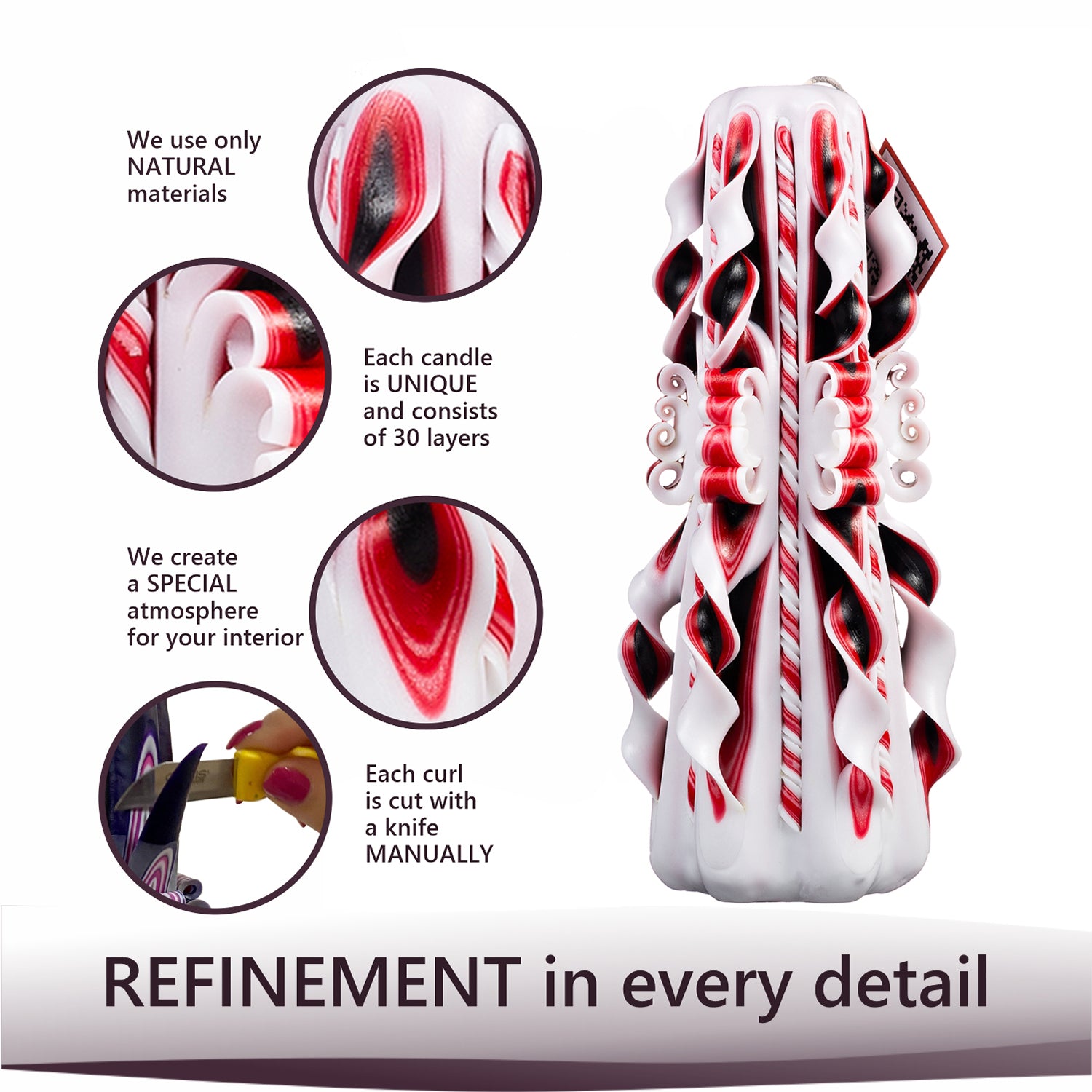 Set of carved candles "Eastern Tale"